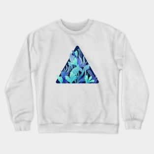 Flower Triangle - Blue Crewneck Sweatshirt